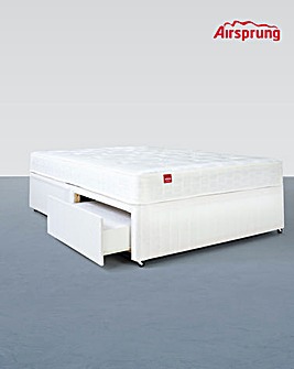 Airsprung Sacramento Deep Quilt Divan Set with 2 Drawers