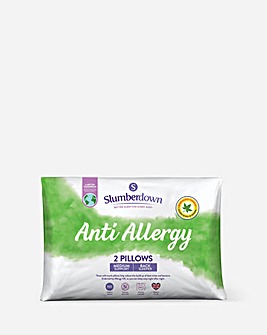 Slumberdown Anti Allergy Medium Pillows - 2 Pack