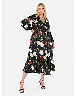 Lovedrobe Luxe Floral Midi Dress