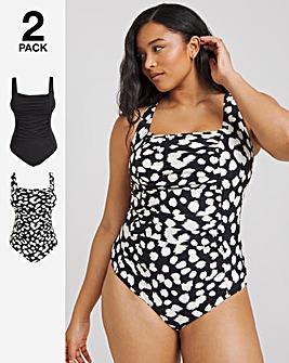 MAGISCULPT 2 Pack Tummy Control Swimsuits