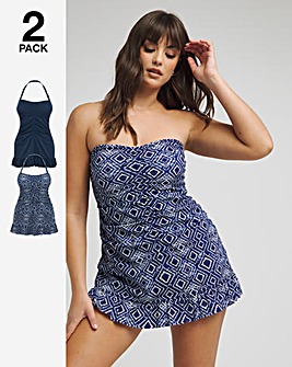 Value 2 Pack Bandeau Swimdresses