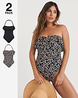 Value 2 Pack Bandeau Swimsuits