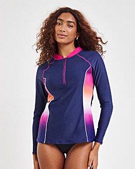 Sports Zip Up Rash Vest