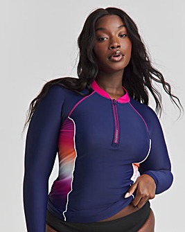 Sports Zip Up Rash Vest