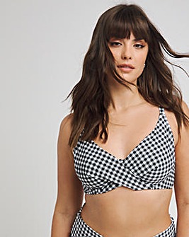 Figleaves Tailor Underwired Non Padded Wrap Bikini Top