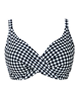 Figleaves Tailor Underwired Non Padded Wrap Bikini Top