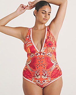 Figleaves Frida Non Wired Plunge Swimsuit