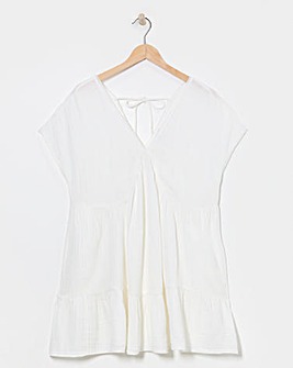 Cheese Cloth Mini Beach Dress