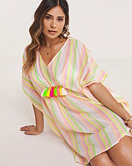 Stripe Cotton Kaftan