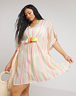 Stripe Cotton Kaftan