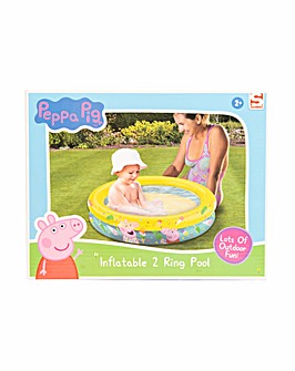 Peppa Pig 2 Ring Inflatable Pool