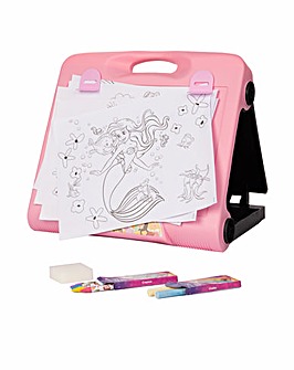 Disney Princess Travel Art Easel Includes Crayons, Chalks, Sponge