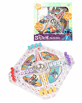 Disney Classic Stitch Pop Up Game, Board Game, Dice Bubble, Coloured Pawns