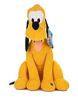 Disney Pluto Large Sitting Soft Toy With Sound  - 50cm