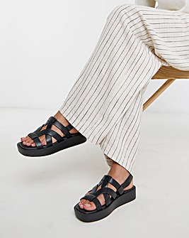 Finch Chunky Fisherman Sandals - Extra Wide Fit (EEE)