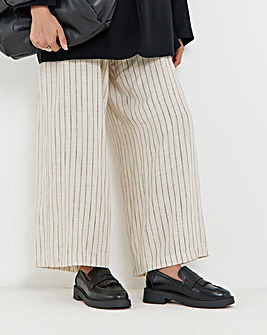 Imogen Classic Fringe Loafer Shoes - Wide Fit (E)