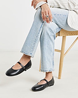 Calla Classic Mary Jane Ballerina Shoes - Extra Wide Fit (EEE)