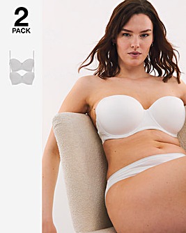 2 Pack Feather Touch Multiway Moulded Bras B-F