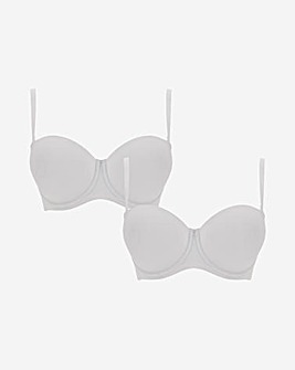 2 Pack Feather Touch Multiway Moulded Bra