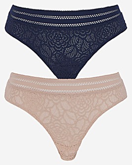 Mila 2 Pack Lace Brazilians