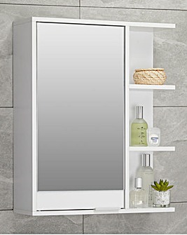 Mila Mirrored Cabinet with Shelves