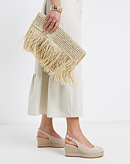 Neo Espadrille Wedge Slingback Shoes - Extra Wide Fit (EEE)