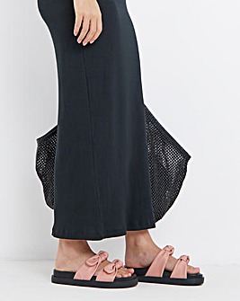 Ide Bow Detail Footbed Sandals - Wide Fit (E)