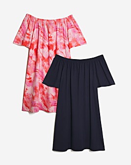 2 Pack Bardot Swing Dress