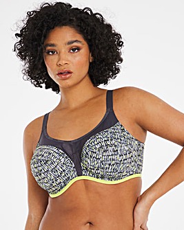 Elomi Energise Lime Twist Wired Sports Bra