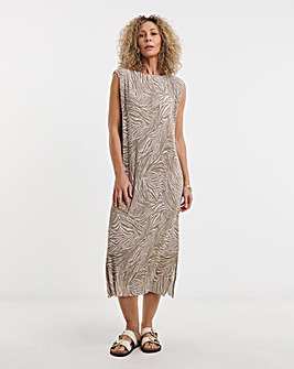 A-Line Pilsse Dress With Side Slits