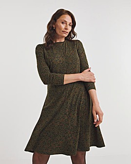 Soft Touch Swing Dress With Long Sleeves