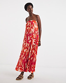 Plisse Bandeau Dress