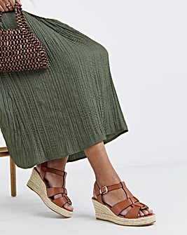 Wilder Woven Espadrille Wedge Sandals - Extra Wide Fit (EEE)