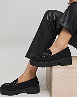 Camila Chunky Stud Loafer Extra Wide EEE Fit