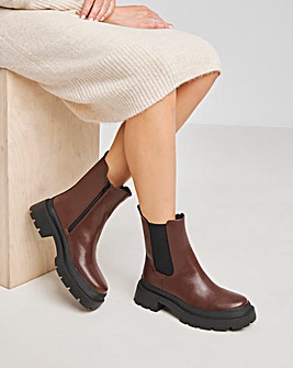 Cady Chunky Chelsea Ankle Boots Extra Wide EEE Fit