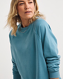 Dusty Blue Classic Longline Sweatshirt