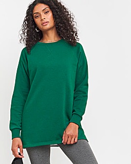 Pine Green Classic Longline Sweatshirt