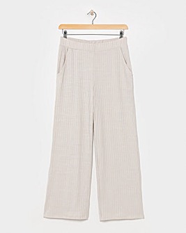 Ribbed Marl Wide Leg Joggers