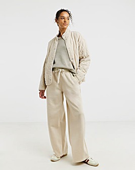 Oatmeal Wide Leg Joggers