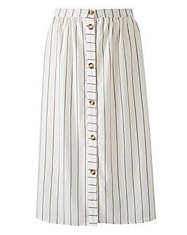 Oasis Curve Stripe Midi Skirt