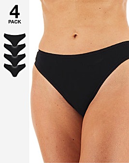 4 Pack Value Cotton Thongs