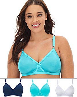 3 Pack Claire Moulded Full Cup Bras