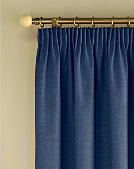 Harvard Woven Thermal Pencil Pleat Door Curtains