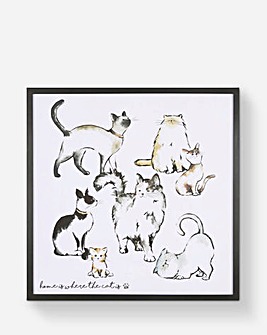 Home Is Where The Cat Is Wall Art