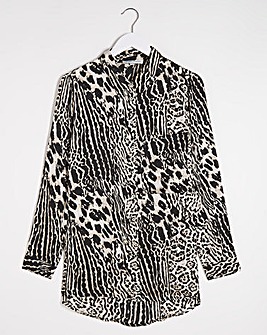 Printed Satin Shirt
