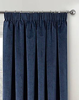 Oxford 100% Blackout Pencil Pleat Velvet Curtain