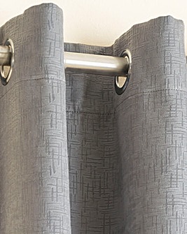 Vogue Thermal Light Filtering Textured Embossed Eyelet Curtain