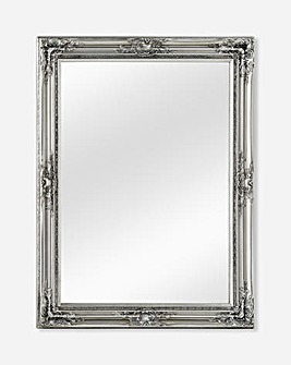Elegant Silver Finish Wall Mirror