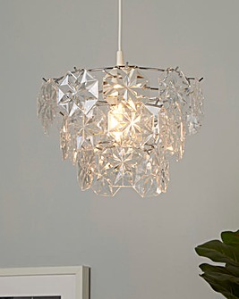 Clear Acrylic Easy Fit Pendant Shade