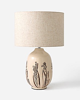 Julipa Floral Pattern Ceramic Table Lamp